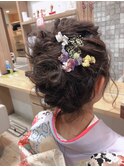 ミディアムボブをしっかりアップスタイル♪  ［延山瞳styling］