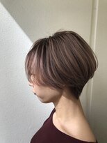 ネウィ グランデ 横浜(newi grande) 大人可愛い20代30代40代小顔ワンサイドショートボブ丸み前下がり