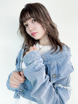 アイティー バイ アルバム 中野店(IT by ALBUM) 内巻きワンカールレイヤースタイル_ラベンダーカラー_38311