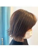 vegan認証HUEカラーで透明感ボブ(^-^)30代☆