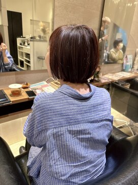 シェル 国分寺(shell) 丸みボブ☆ピンクブラウン☆