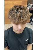 波巻きパーマ