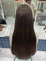 ロンドルーチェ 心斎橋(Lond luce)&nbsp;ダークアッシュ/ミディアムレイヤーカット［髪質改善/縮毛矯正］