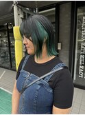 外ハネボブ×インナーグリーン