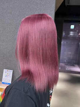 ペレ 栄店(PELE) デザインカラー/レイヤーカット/ウェットヘア/オリーブベージュ