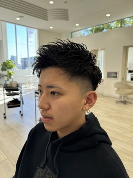 タブー 岐阜店(TABOO) フェードモヒカンショート　アップバングショート