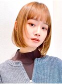 Say.黒髪ボブルフネビージュ小顔ワンレンミルクティーボブ青山