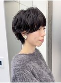 前髪カタログ/イメチェンスタイル／ウェーブパーマ/こなれミディ