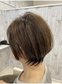 ショート/ハンサムショート/ハイライト/丸みショート/野幌/江別