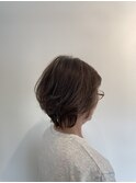 外ハネレイヤーショートボブ