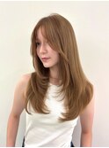 横浜韓国ウルフレイヤーロングハッシュカットくびれヘア