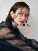 くびれボブ☆大人ボブ☆シースルーバングセクシーミディ髪質改善
