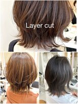 赤れんがアネックス(ANNEX)&nbsp;くびれヘアミニウルフハッシュカットフルバング レイヤーカット