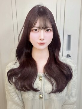 アリュウル 表参道(ALLURE) ナチュラル韓国くびれヘア＊艶髪カシスピンクカラーワインレッド