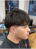 MEN'S HAIR/テーパーフェード/くせ毛ショート/マッシュ/表参道駅