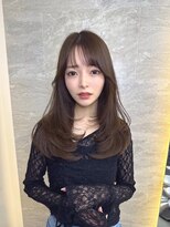 ロンドガーネット 池袋(Lond garnet)&nbsp;暗めカラー/韓国風巻き/レイヤーカット/髪質改善/縮毛矯正/池袋