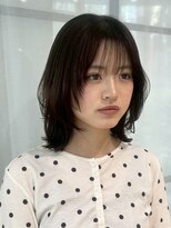 リュミエ ドゥ マッシュ(Lumier de mashu)&nbsp;ミディアムレイヤー/ハッシュカット/ダークアッシュ/梅田／ボブ