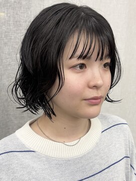 シベルバレー 横浜(sibell) ショートパーマヘアレイヤーパーマボブコテ巻きパーマボブパーマ