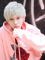 リップス 渋谷(LIPPS)&nbsp;ブリーチマット束感サイドパートネープレス【ネオ韓流マッシュ】