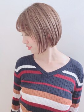 ラ ブレス あべのキューズ(LaBless) 色っぽいボブの柔らかとろみベージュヘア（天王寺）