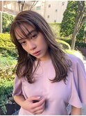 前下がりボブ/モテ髪カタログ/小顔に見せるヘア/前髪カット