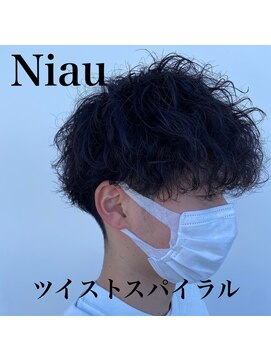 ニアウ 太田店(Niau) 波巻きスパイラルパーマツイストスパイラルパーマメンズマッシュ
