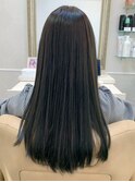 ストレートロング×アッシュカラー[水戸/髪質改善/ヘッドスパ]