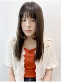 ゆるワンカール_チェリーブラウンフェミニンロング_8796
