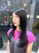 エル 横浜(eL)&nbsp;前髪　インナーグレージュ マチルダボブ ピンクベージュ ウルフ