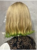 ダブルカラーベージュカラーケアブリーチカラーハイトーンカラー