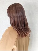 【 Blowfy 】ピンクベージュ ミルクティーピンク