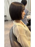 あごラインのタッセルボブ