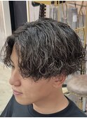 刈り上げセンターパート波巻きスパイラルスーツ[相模大野/町田]