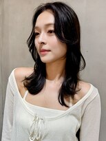ロンド エスポワール 錦糸町(Lond espoir) 〇デザインカラーレイヤーカットウェットヘアオリーブベージュ