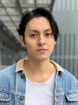 ガーデンヨコハマエスト(GARDEN YOKOHAMA est) 2way オールバック　スパイラルパーマ　ミディアム