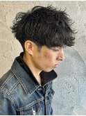 シャドウパーマ韓国風パーマメンズマッシュメンズパーマ群馬高崎