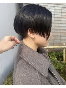 ビューエヒメ(VIEW EHIME) 小顔カットショートボブ大人可愛いアッシュオリーブ