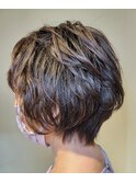 ステップグラデーション×白髪ぼかしハイライト