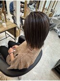 コントラストハイライト×グレージュ