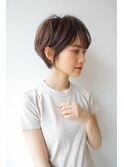 ハンサムショート 髪質改善 くびれショート ベージュカラー 王寺