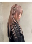 【Haco+】Ibuki_ピンクベージュ_ブリーチ