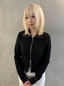 ペレ アネックス 大阪梅田茶屋町店(PELE ANNEX) ミディアムヘア/デザインカラー/フェイスフレーミング/梅田