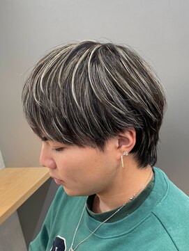 トゥイン 八王子(TWIN) メンズハイライトメッシュダブルカラーツーブロック八王子