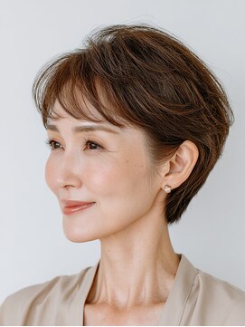 クラゲヘアー/小顔/ココアベージュ/オリーブグレー/川西