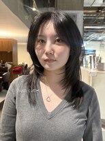 ノラ ヘアーサロン(NORA HAIR SALON) ハッシュカットレイヤーカット韓国レイヤー顔まわりカット