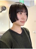 丸みショートボブ/レイヤーショートボブ/ミ 顔周りレイヤーボブ