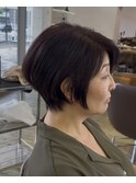 まとまらないミディアムから大人ショートへ