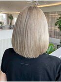 桑名レイヤーカットブリーチダブルカラー髪質改善トリートメント