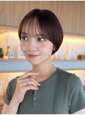コンパクトショートカット丸みショートくびれショートボブ表参道