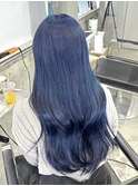 ブルー/船橋/バレイヤージュ/ハイライト/ケアブリーチ